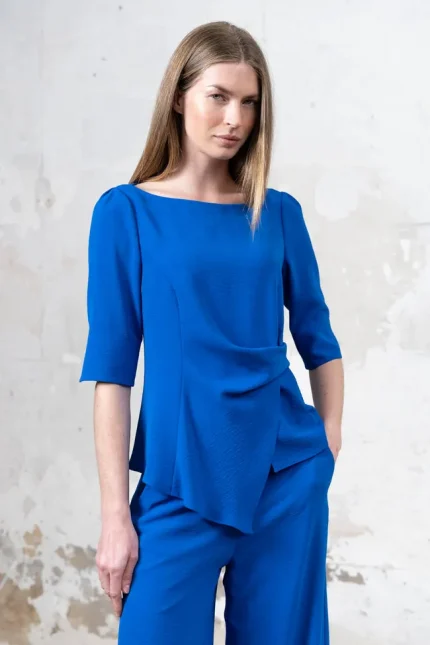Elini blue blouse