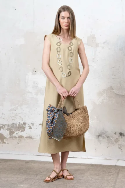 Beige Tissi dress